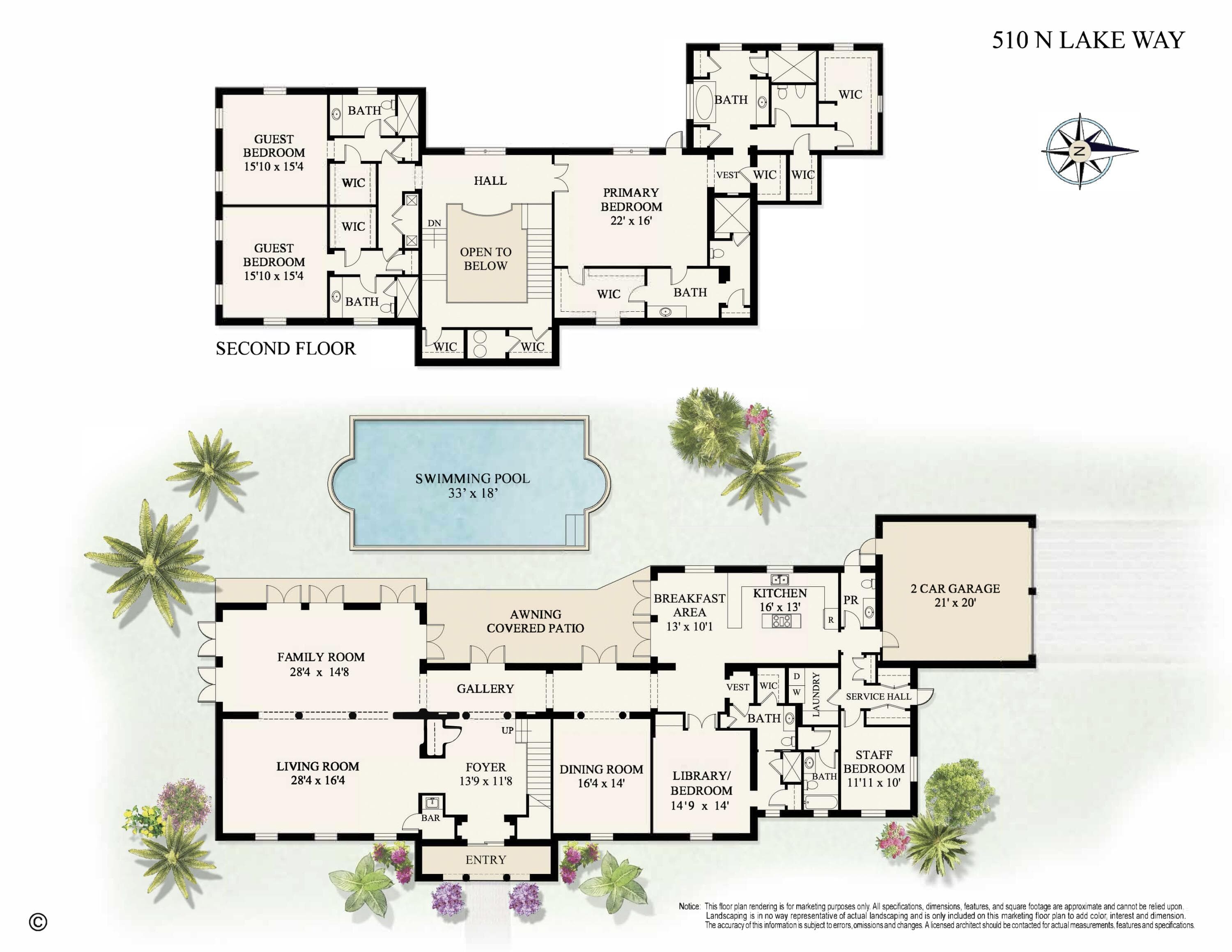 510 N Lake Way, Palm Beach, FL 33480 24